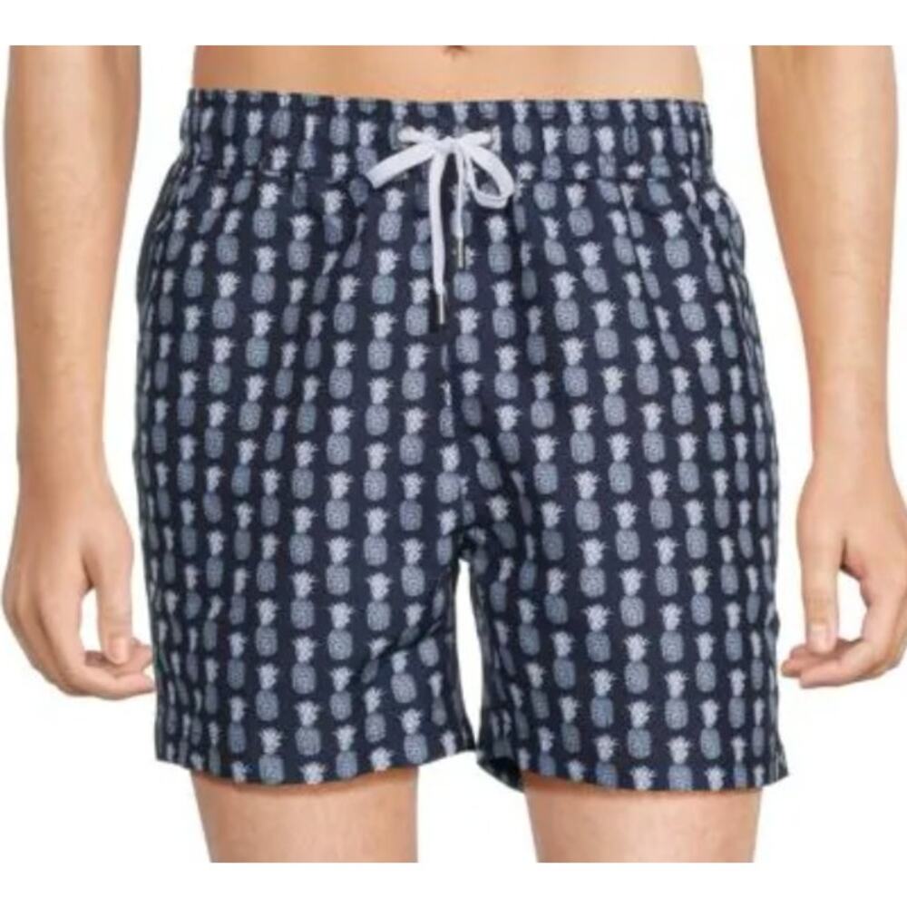 ONIA NWT Charles Swim Trunks XL Pineapple Blue White